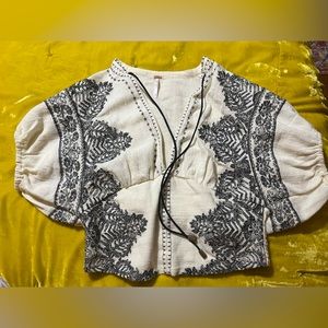 Free people embroidered top